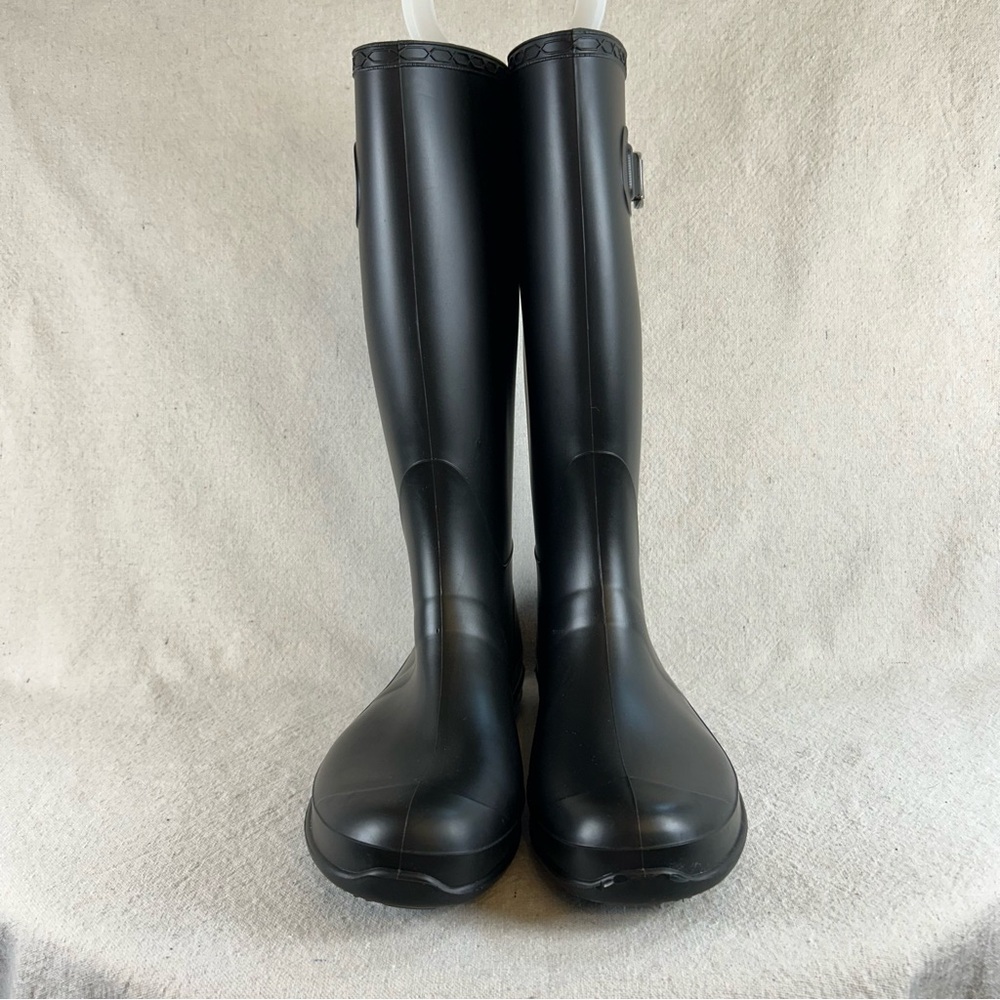 Kamik Women’s 8 Black Rubber Rain Boots Wellies - Picture 3 of 10